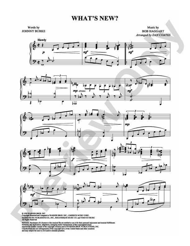 What's New? - Piano (Digital Download)