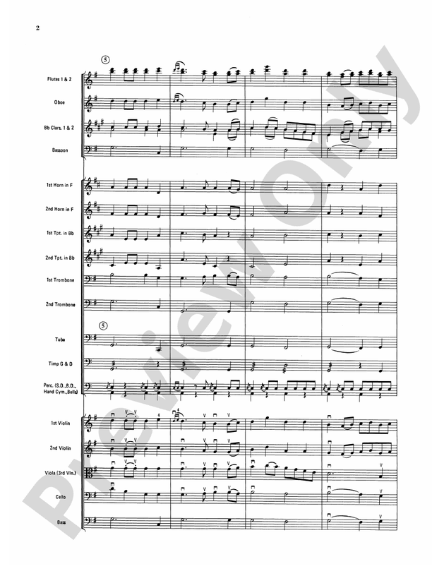 Rondeau (Theme from Masterpiece Theatre) – Full Orchestra Conductor Score & Parts (Digital Download)