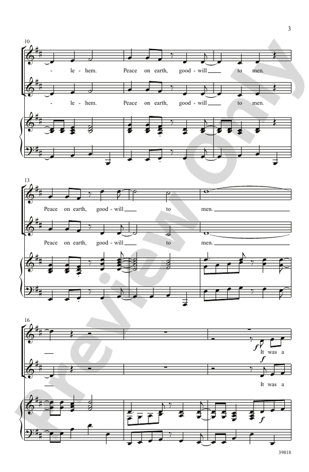 A Joyful Night - SSA Choral Octavo (Digital Download)