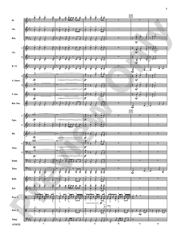 Chimney Rock Celebration - Concert Band Conductor Score & Parts (Digital Download)