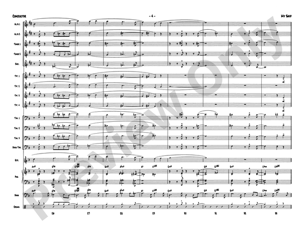 My Ship - Jazz Ensemble Conductor Score & Parts (Digital Download)