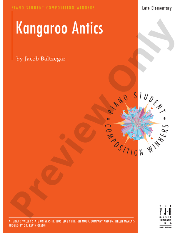 Kangaroo Antics - Piano (Digital Download)