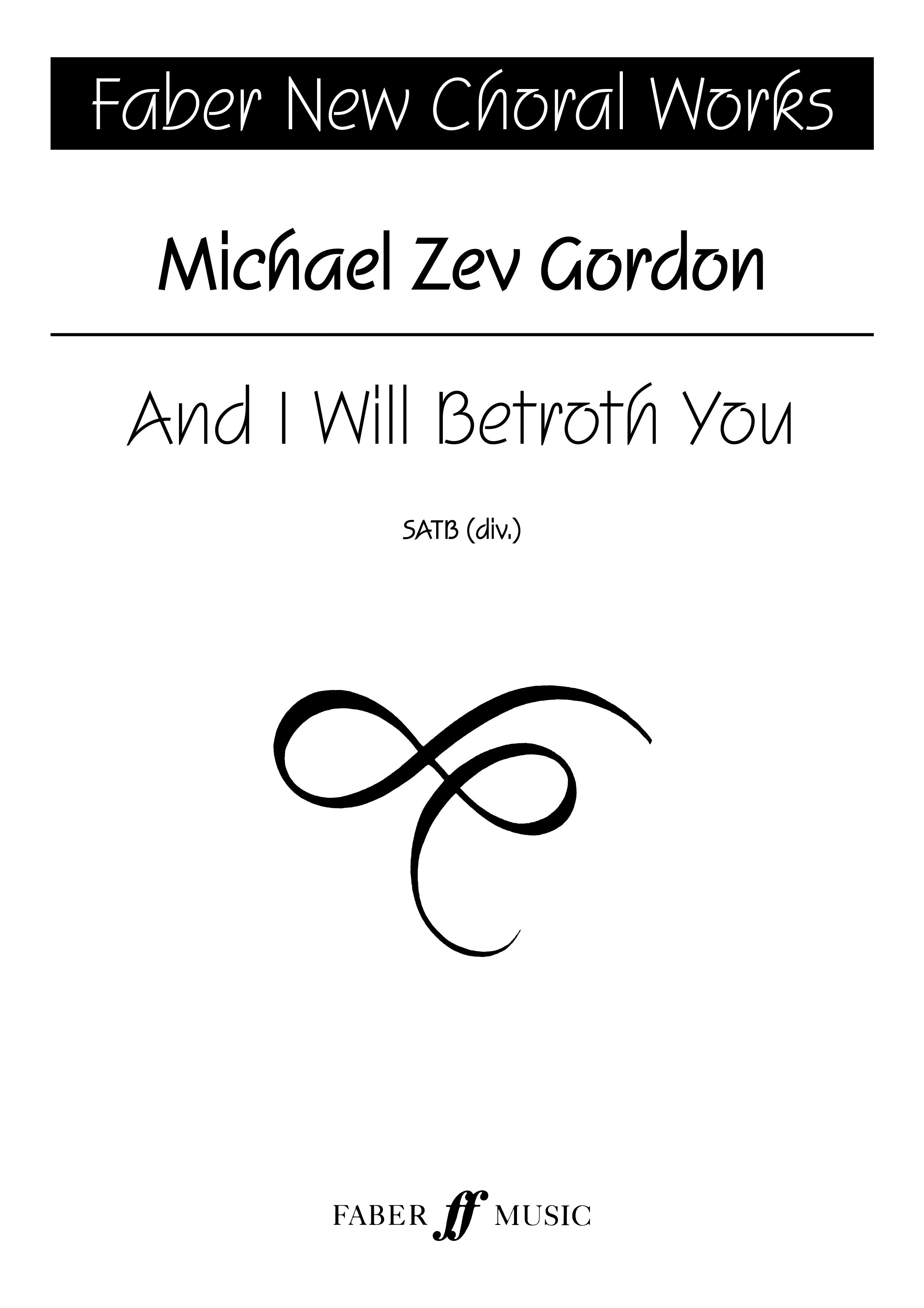 And I will betroth you - SATB Chorus (Digital Download)