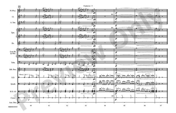 The Pink Panther – Marching Band Conductor Score & Parts (Digital Download)
