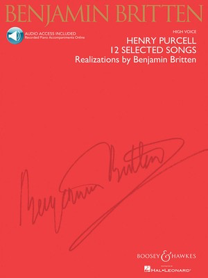 Henry Purcell: 12 Selected Songs - Henry Purcell - Classical Vocal High Voice Boosey & Hawkes /CD
