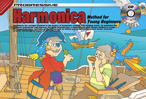 Progressive Harmonica Meth For Young Begin Bk/CD - Johnson William Lee - Koala Publications