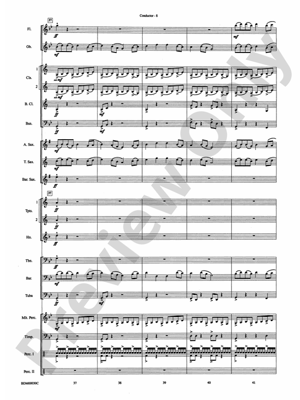 The Great Locomotive Chase - Concert Band Conductor Score & Parts (Digital Download)