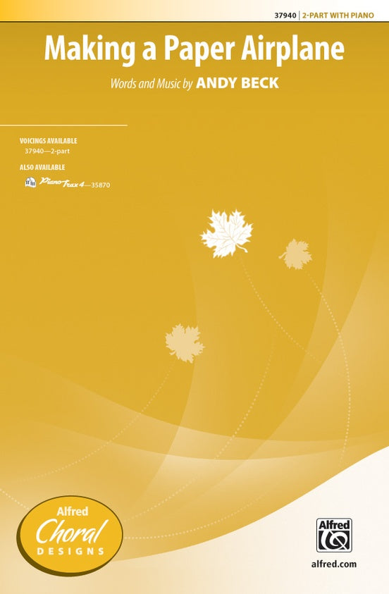 Making a Paper Airplane – 2-Part Choral Octavo (Digital Download)
