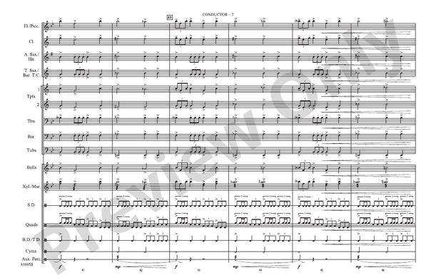 Godzilla, Part 3 – Marching Band Conductor Score & Parts (Digital Download)