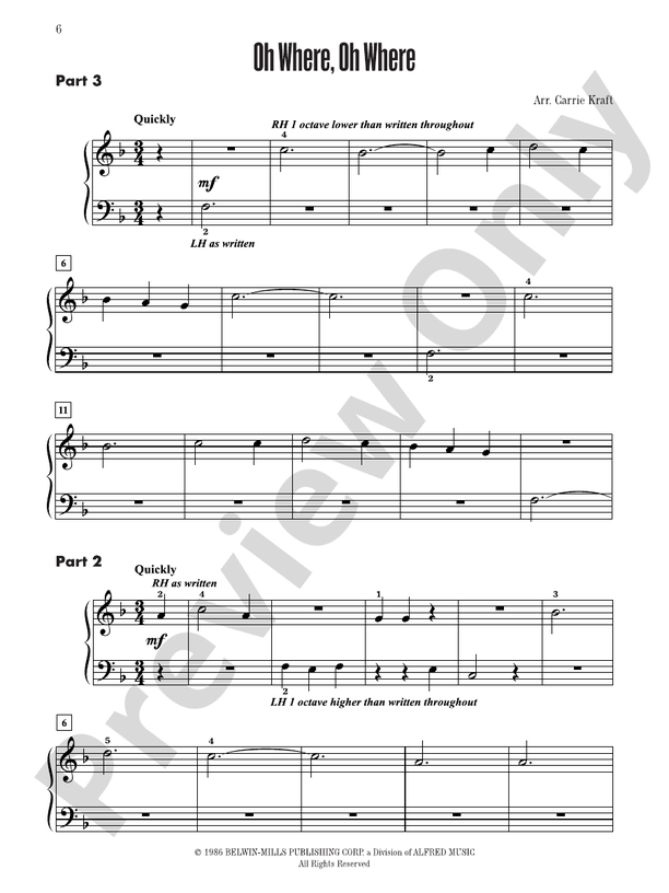 Contest Winners for Three, Book 1: 6 Piano Trios from the Alfred, Belwin, and Myklas Libraries  (Digital Download)