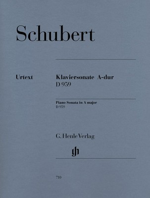Piano Sonata A major D 959 - Franz Schubert - Piano G. Henle Verlag Piano Solo