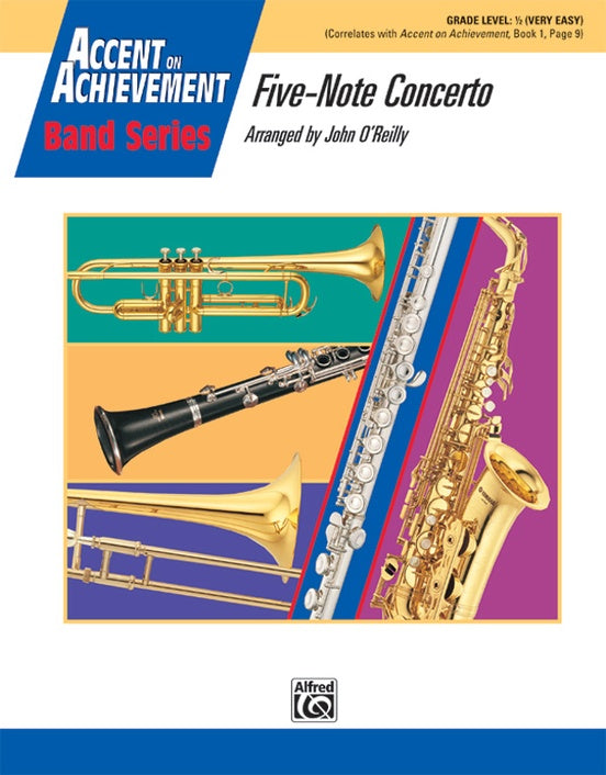 Five-Note Concerto - Concert Band Conductor Score & Parts (Digital Download)