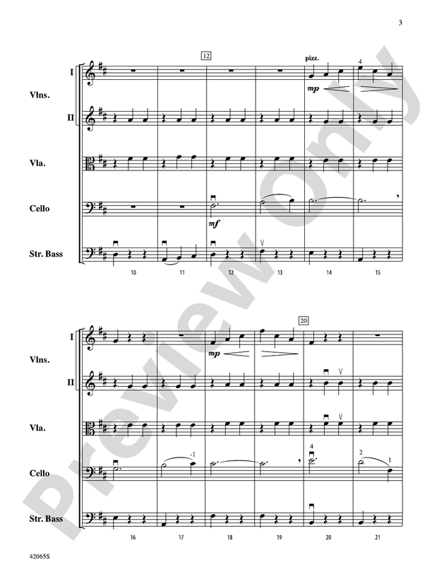 Les Patineurs – String Orchestra Conductor Score & Parts (Digital Download)