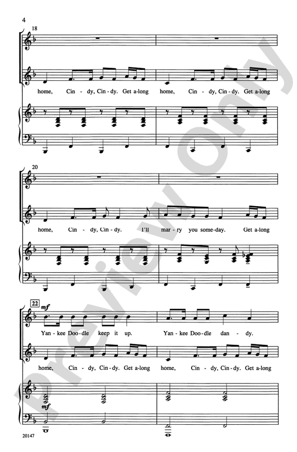 Famous Folk (A Medley of Folk Songs) – 2-Part Choral Octavo (Digital Download)