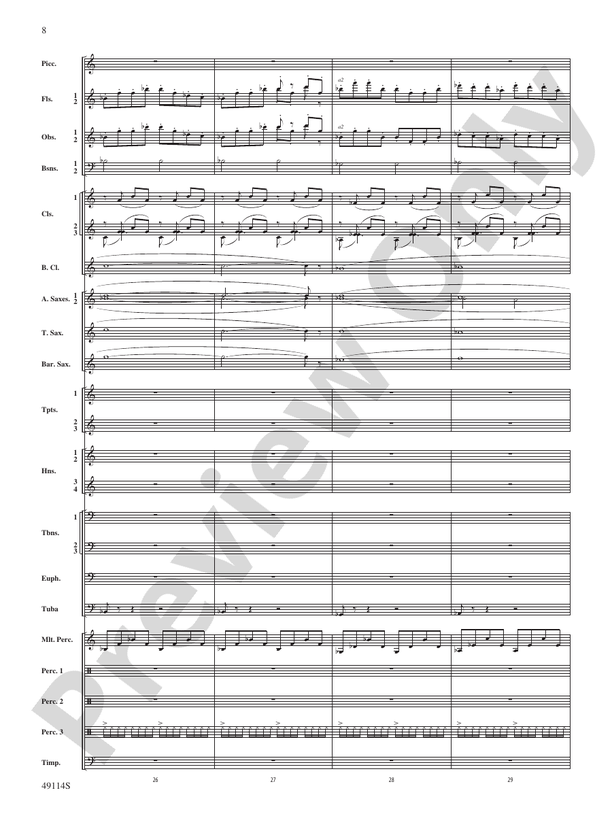 Arabian Sandscapes - Concert Band Conductor Score & Parts (Digital Download)