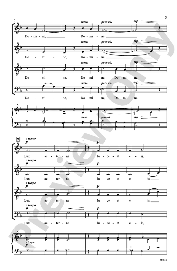 Lux Aeterna - SATB Choral Octavo (Digital Download)