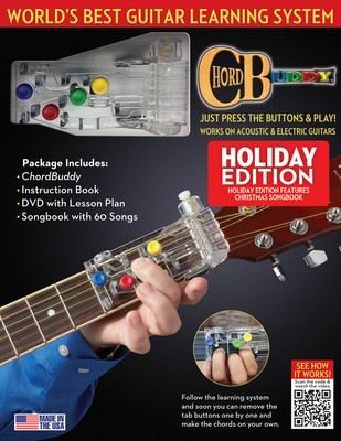 ChordBuddy Guitar Learning System - Holiday Edition - Guitar Chordbuddy Media Package