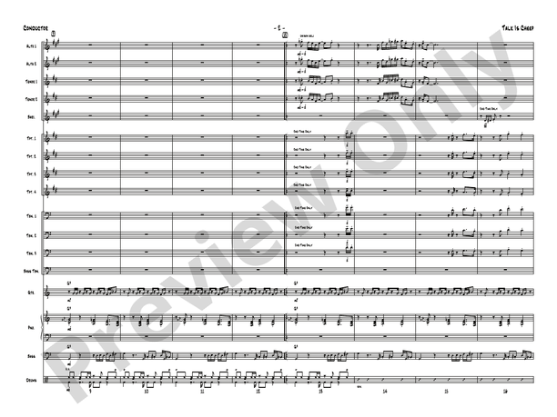 Talk Is Cheep – Jazz Ensemble Conductor Score & Parts (Digital Download)