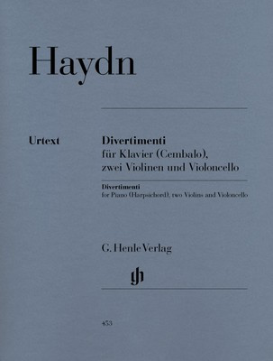 Divertimenti For Piano (Harpsichord) - Joseph Haydn - Piano|Cello|Violin G. Henle Verlag Piano Quartet Parts