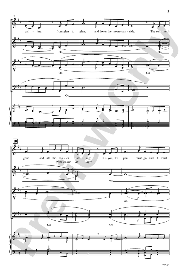 Danny Boy – SATB, a cappella Choral Octavo (Digital Download)