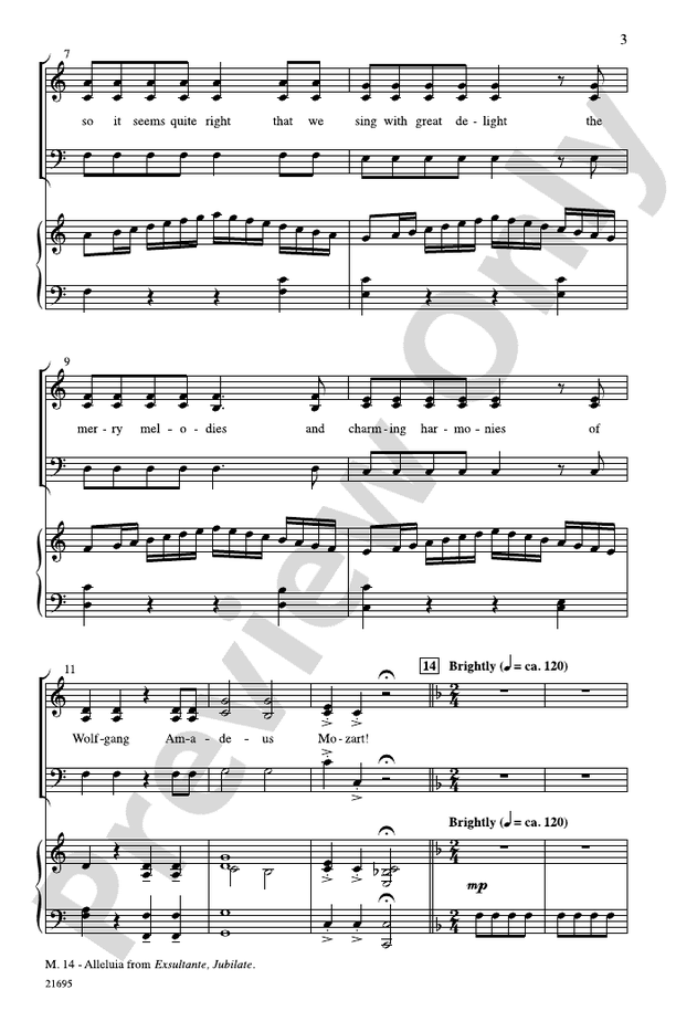Merry Christmas, Mozart – SAB Choral Octavo (Digital Download)