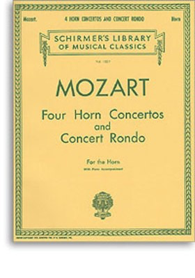 Mozart - 4 Concertos & Rondo K412 K417 K447 K495 K371 - Horn/Piano Accompaniment Schirmer 50261880
