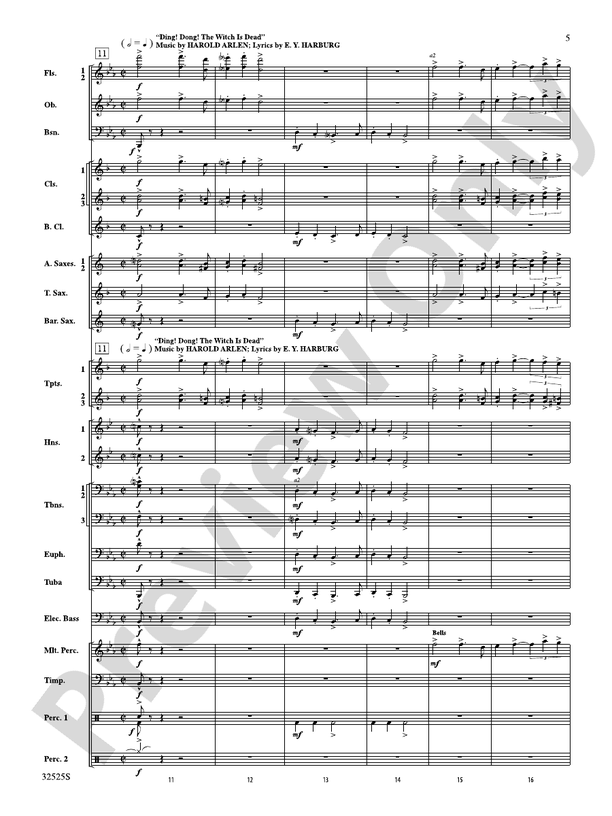 The Wizard of Oz Meets The Wiz - Concert Band Conductor Score & Parts (Digital Download)