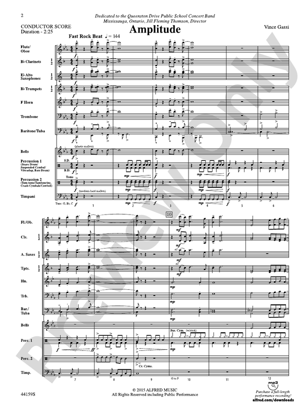 Amplitude - Concert Band Conductor Score & Parts (Digital Download)