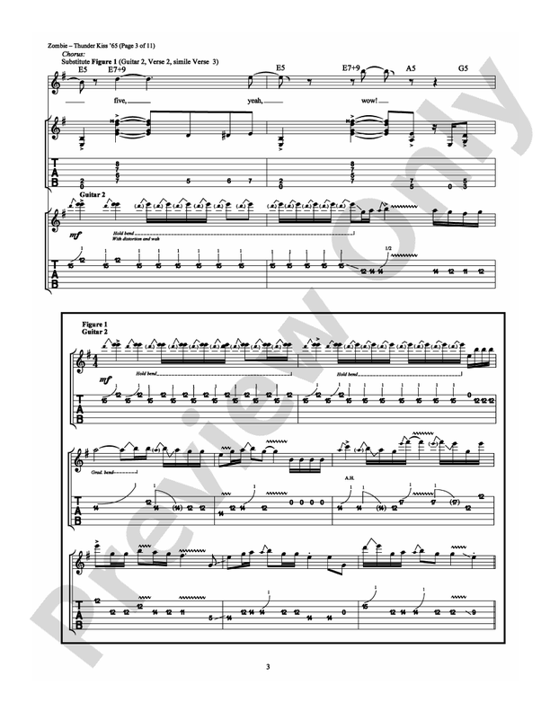 Thunder Kiss '65 - Guitar TAB (Digital Download)