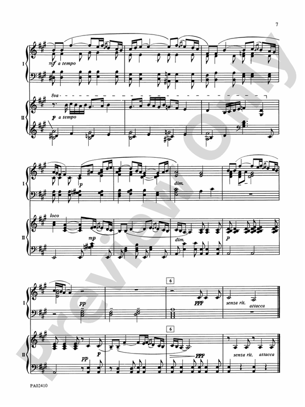 Polovetsian Dances - from Prince Igor - 2 Pianos, 4 Hands (Digital Download)