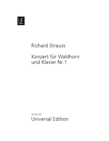 Strauss R - Horn Concerto Op11 - Horn/Piano Accompaniment Universal UE34725