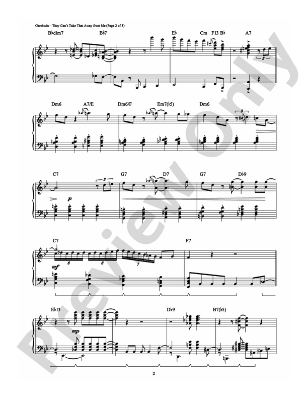 They Can't Take That Away From Me - DSM-PS-0001169 - Piano (Digital Download)