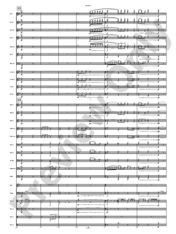 Aileron - Concert Band Conductor Score & Parts(Digital Download)