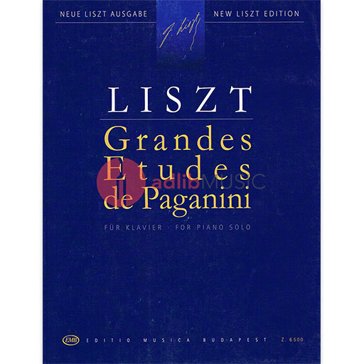 GRANDES ETUDES DE PAGANINI FOR PIANO SOLO - LISZT - PIANO - EMB