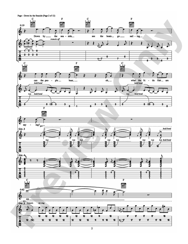 Down By The Seaside - Guitar TAB (Digital Download)