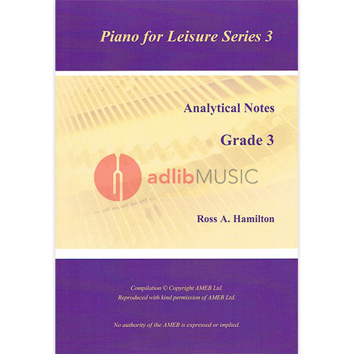 AMEB Analytical Notes PFL Series 3 Gr 3