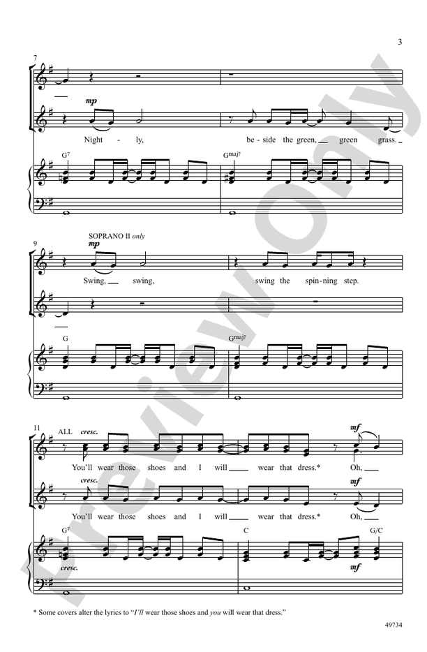 Kiss Me - SSA Choral Octavo (Digital Download)