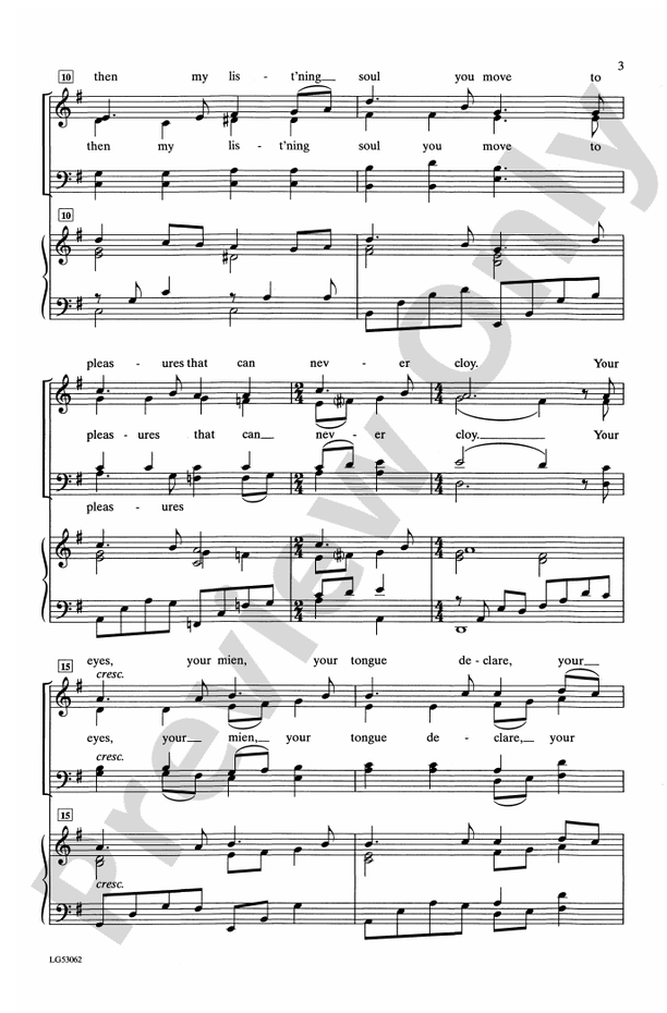 If Music Be the Food of Love - Michael Larkin – SATB Choral Octavo (Digital Download)