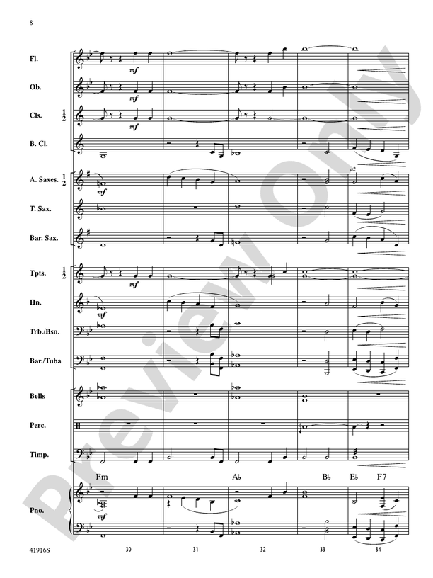 Winter Whispers - Concert Band Conductor Score & Parts (Digital Download)