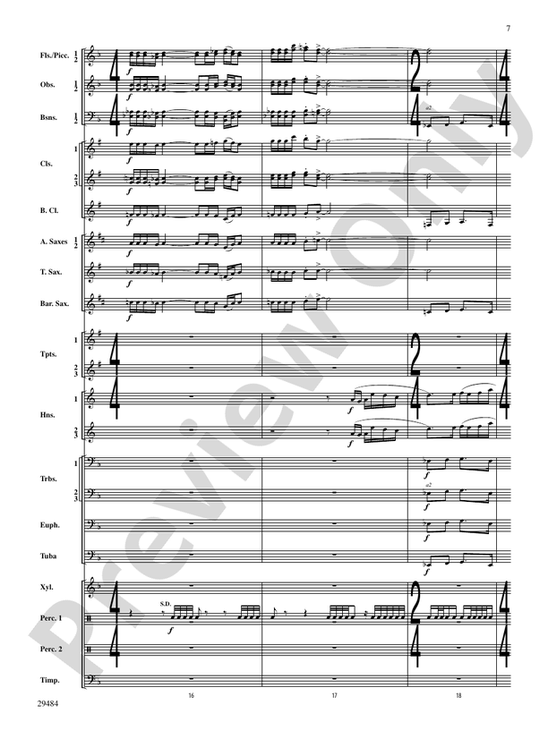 Spirit of Flight - Concert Band Conductor Score & Parts (Digital Download)