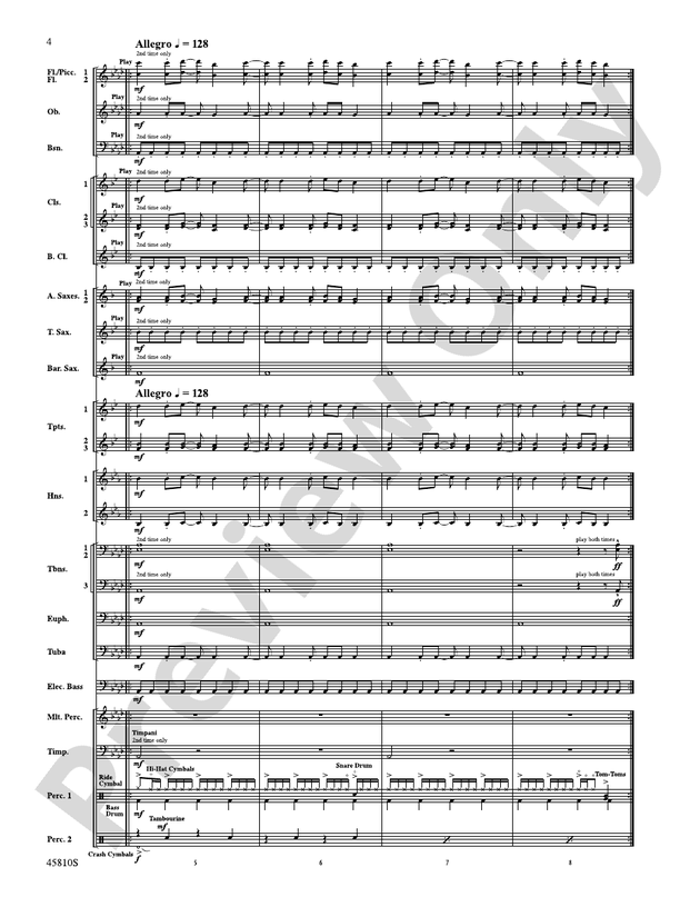 Appalachian Snowfall - Concert Band Conductor Score & Parts (Digital Download)