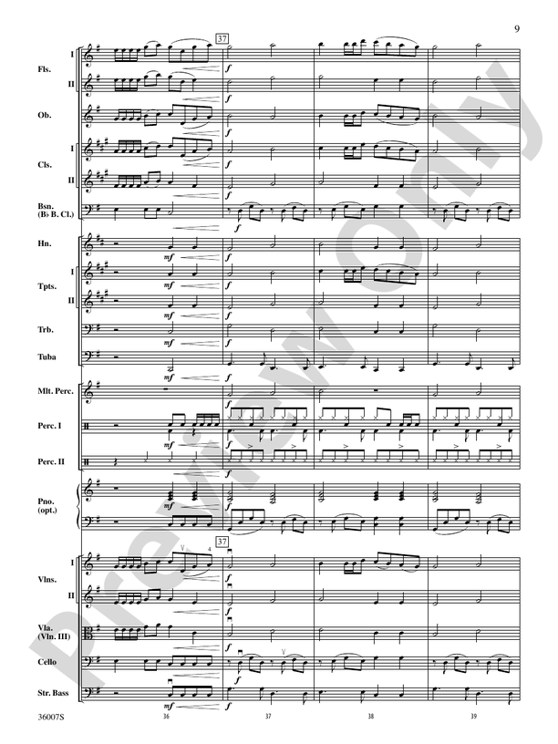 Hold My Hand - Full Orchestra Conductor Score & Parts (Digital Download)
