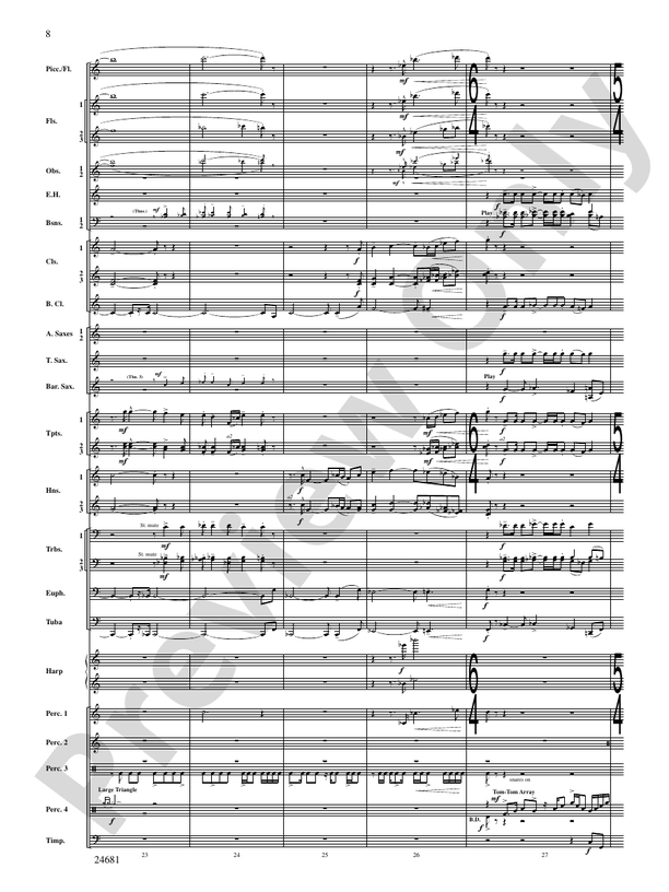 L'Esprit du Tour: A Fanfare for Lance - Concert Band Conductor Score & Parts (Digital Download)