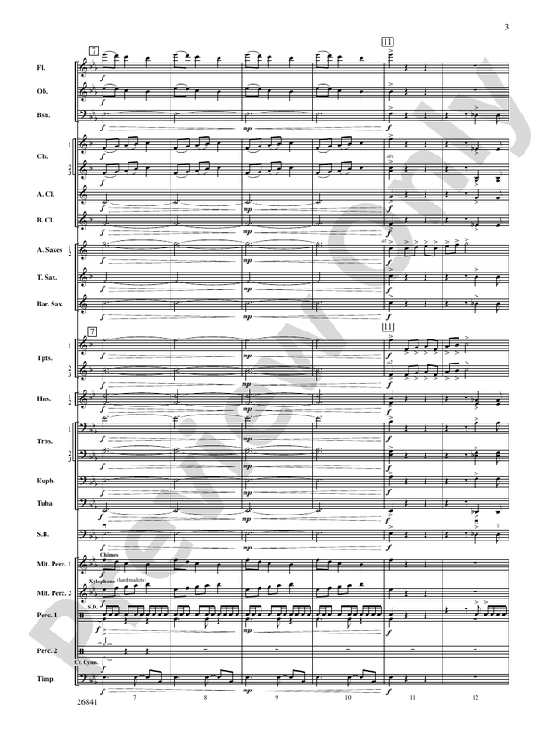 Clouds That Sail in Heaven - Concert Band Conductor Score & Parts (Digital Download)