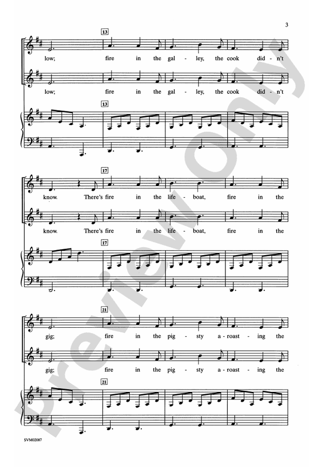 Fire Down Below – 2-Part Choral Octavo (Digital Download)