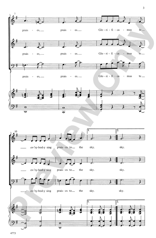 Glorificamus Te – 3-Part Mixed Choral Octavo (Digital Download)