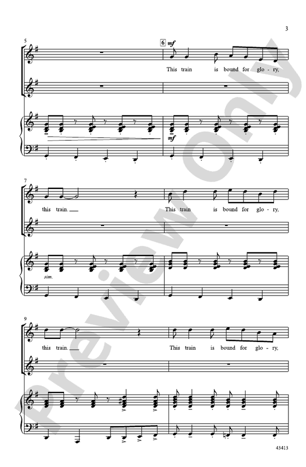 Bound for Glory – 2-Part/SSA Choral Octavo (Digital Download)