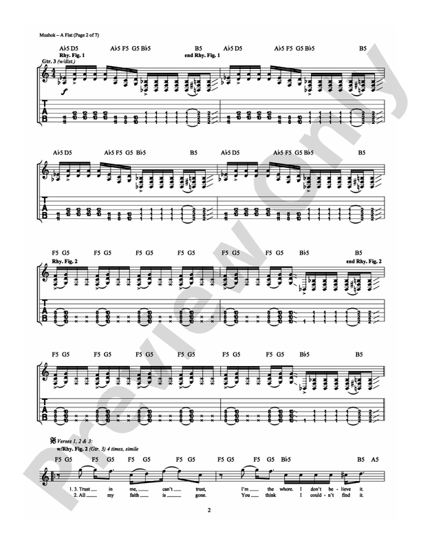 A Flat - Guitar TAB (Digital Download)