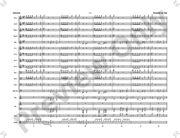 Brincando com Fogo – Jazz Ensemble Conductor Score & Parts (Digital Download)