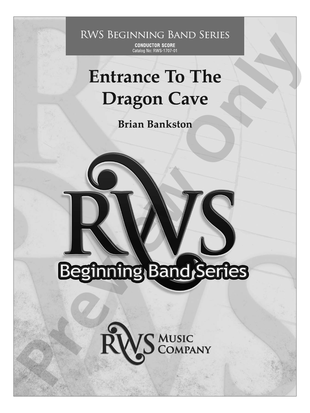 Entrance to the Dragon Cave - Concert Band Conductor Score & Parts (Digital Download)